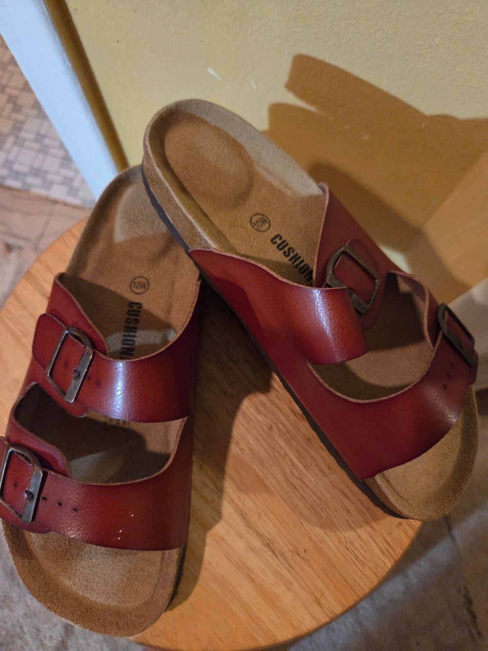 Comfort Buckle Sandals for Women - Brown - Picture 7 of 7